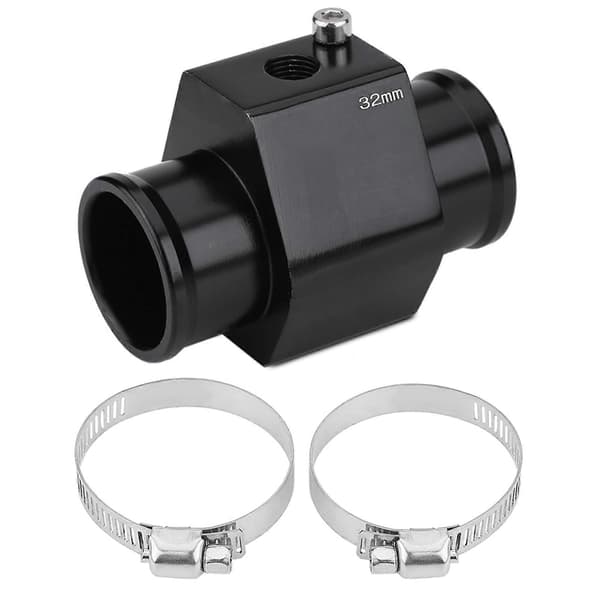 Bil Vand Temperatur Samle Rør Slange Sensor Måler Adapter 32mm