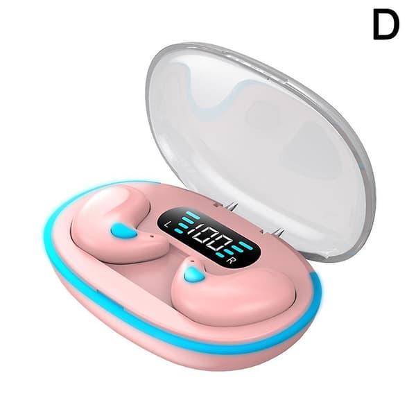 Sleep Dedicated X55 Bluetooth-øretelefoner Digitalt display Mini støjreduktion Pink