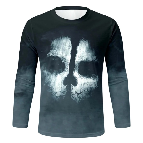 Barnkläder för tonåringar Barn Pojkar Gratis frakt Halloween Mascot For Boy T-shirts Med Hösten 2023 Trend Långärmade T-shirts S14TX1977 100