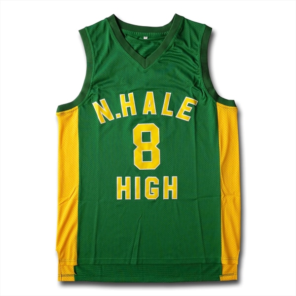 2023 New Wiz Khalifa #8 N.Hale Green Basketball Jersey L