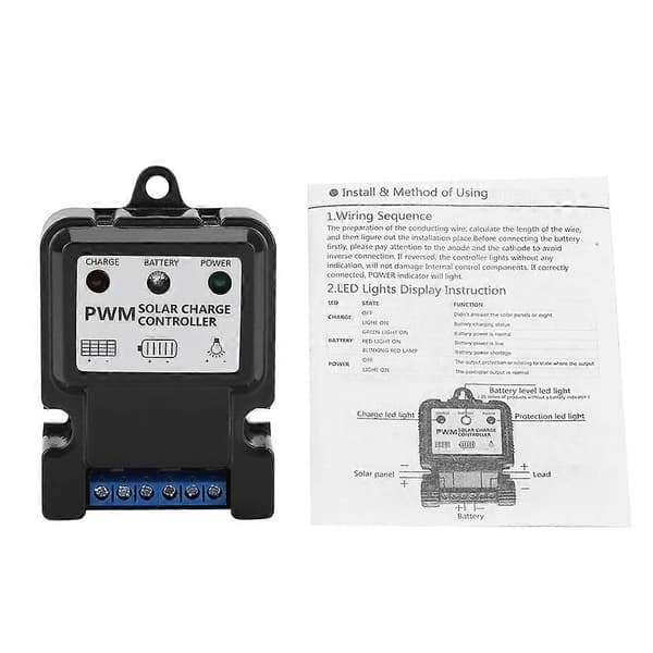 PWM Intelligent Smart Solenergi Udladningsladecontroller Regulator DHS5S6V/12V 10A