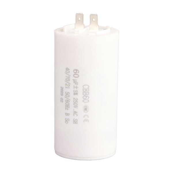 CBB60 Cylinderformet Driftkondensator AC 250V 60uF 50/60HZ til Motorpumpe