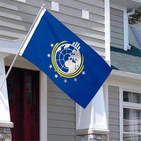 Super Earth Flag Udendørs Indendørs Dekorativt Flag Polyester med Messingøje