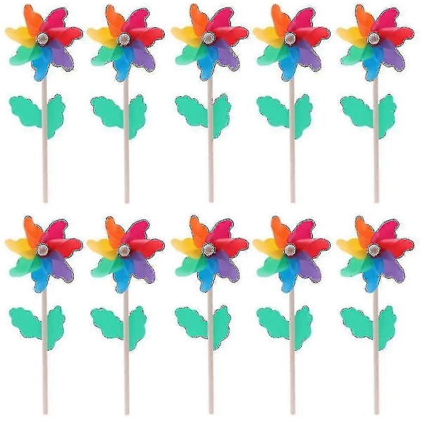 10 Styk Vindspil Vindmølle Vindmølle, 12cm