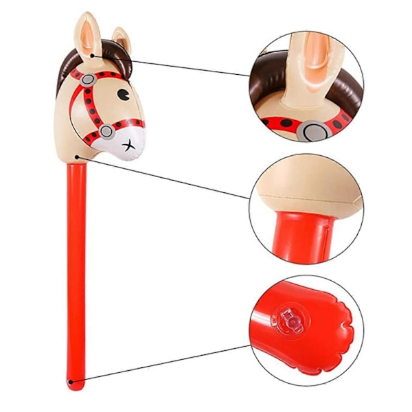 Oppustelig Hestestok Børn Oppustelig Pony Stok Tema Fest Dekoration