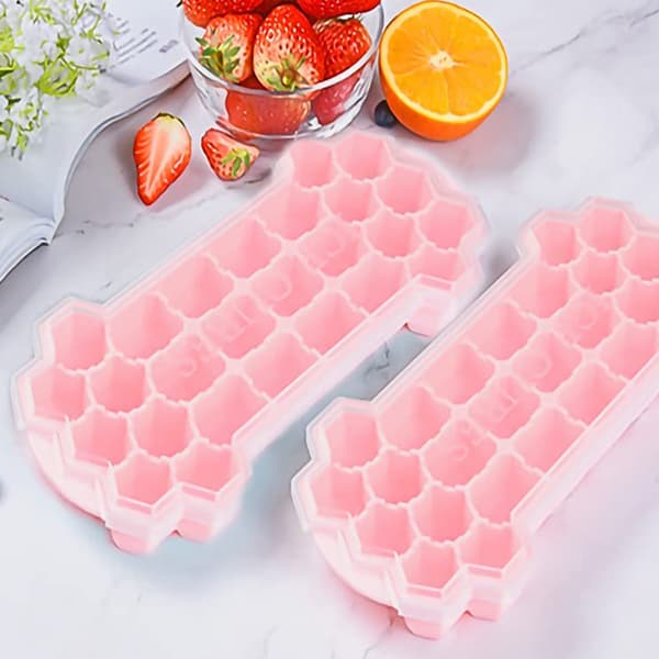 2-pack iskubbricka med spillfria lock för mat och dryck