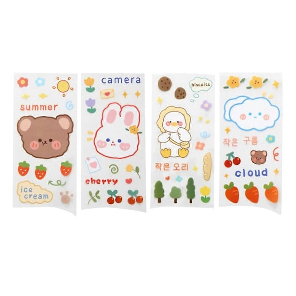 Tegneserie Sticker 10-pak Multifunktionel Dekorativt Mærkat Ornament Håndværk
