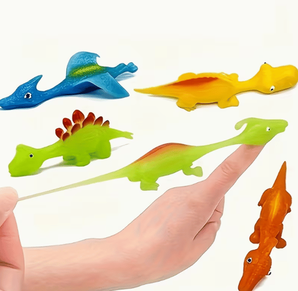 Opsendelse af dinosaur TPR finger opsendelse af dinosaur dyrefinger opsendelse af legetøj dinosaur legetøj finger elastisk legetøj