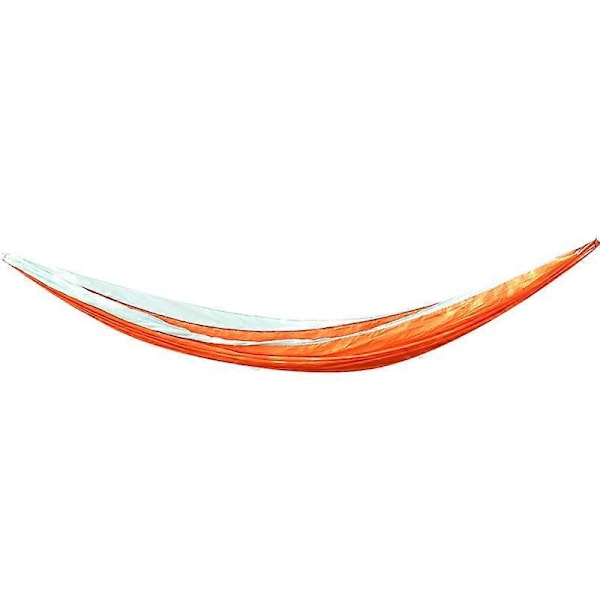 Udendørs Hængekøje Nylon Faldskærmsstof Rejse Camping Gynge, Stil: 2.7m x 1.4m (Sort+Grå)