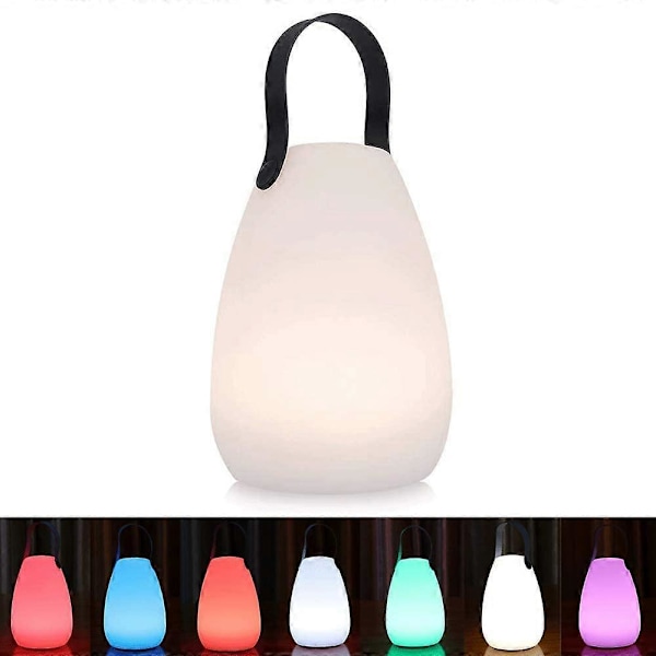 Kannettava ulkovalo patioruokapöydälle, ladattava lämmin valkoinen ja RGB LED-lyhty, vettä ja roiskeita kestävä tyylikäs ja yksinkertainen muotoilu
