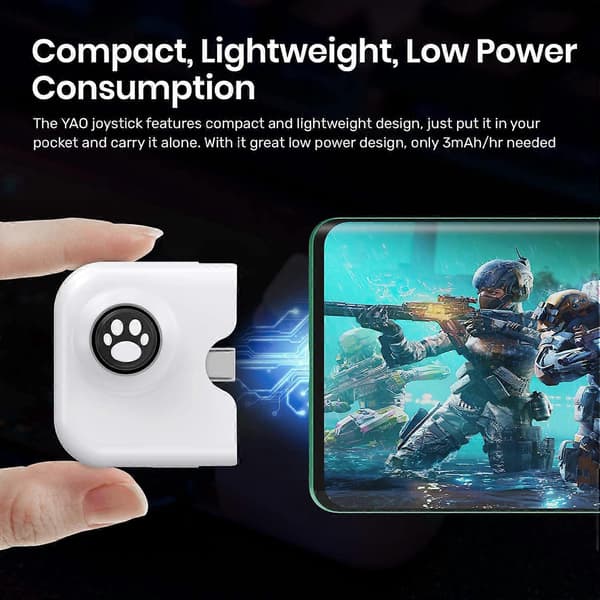 Mobil Spillkontroller Joystick for Android-telefon (Android Versjon 10 eller Senere)