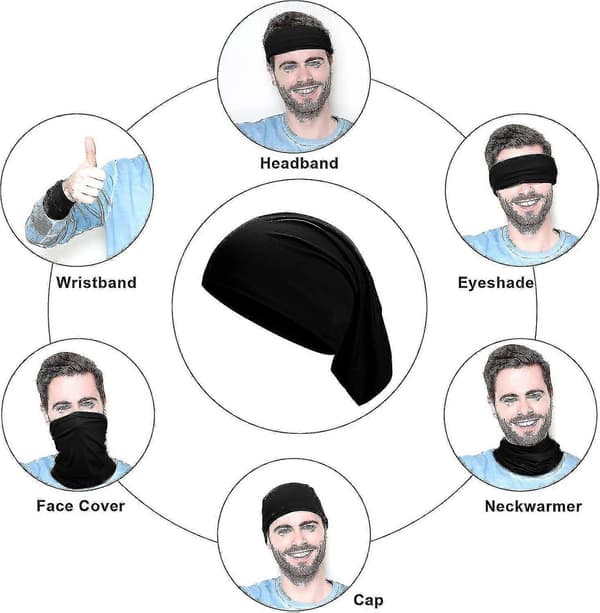 6 st Unisex Dreadlock Band Tubes Elastiska Flätor Mössa Långt Hår Dreads Huvud Wrap-jie