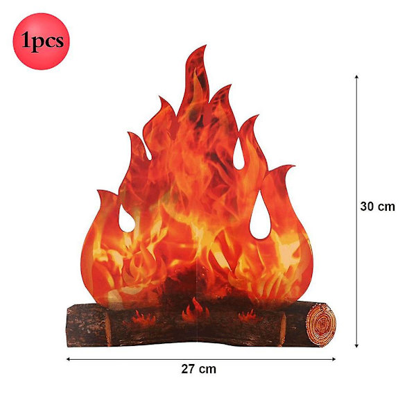 36/24 tums brandballonger 3d kartong Flame Halloween lägereld Barn Brandman Tema Födelsedagsfest Lägereld Jaktdekorationer 1pcs4