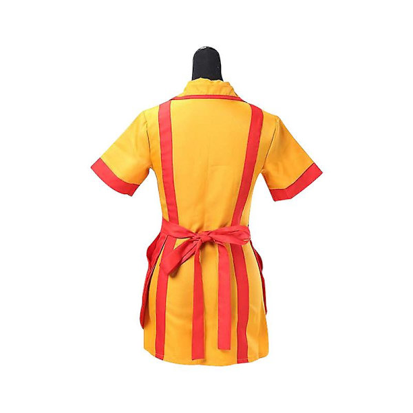Tv-serie Kvinnor Kvinnor Klänning Cosplay Max Svart Sexig Uniform Frestelse Prestanda Kostym Halloween Broke Girls Kat Dennings XXL