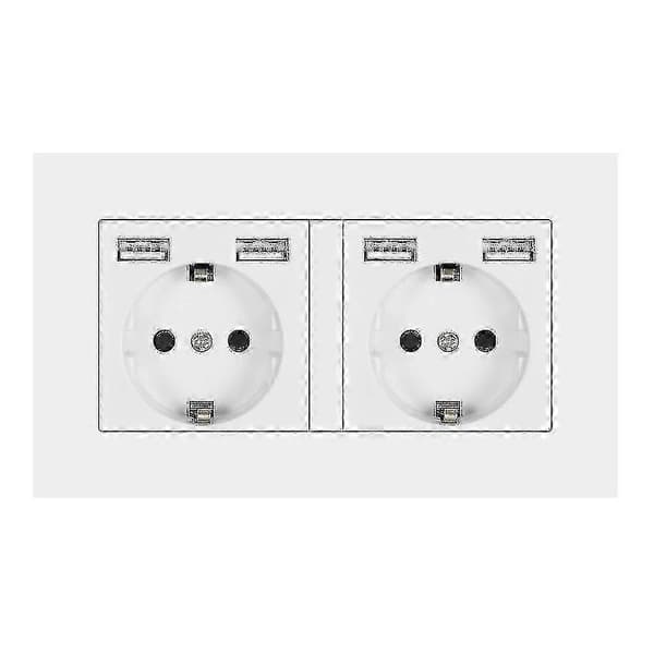 2 Stikdåse med USB-udtag Kompatibel med PC Panel