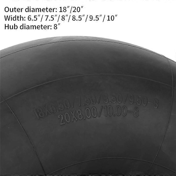 18X8.50/9.50-8 20X8.0/10.0-8 TR13 Innerslang för ATV Snöplog för Golfbil Ersätter Slanglösa Yttre Däck