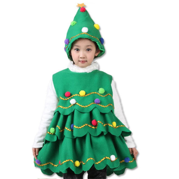 Set Barn Pojkar Flickor Fancy Dress Up Xmas Cosplay Party Performance Outfit 6-7 Years