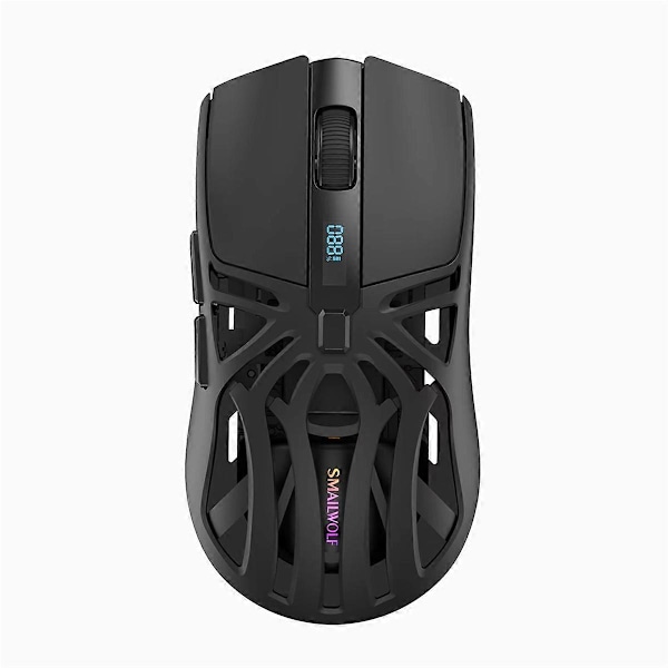 SMAILWOLF RS8 Bluetooth-mus, 10000dpi, Tre-lägesanslutning, Makro Gaming-mus för PC Notebook L