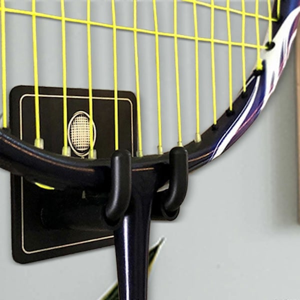 2 Stycken Väggmonterat Racketställ Rackethängare Krok Badmintonracket Krok