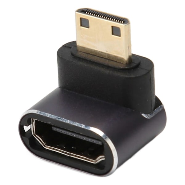 Mini HD Multimedia Interface Adapter Han til Hun 8K 48Gbps Aluminiumlegeringsskal Adapter med LED-lampe til Kontor