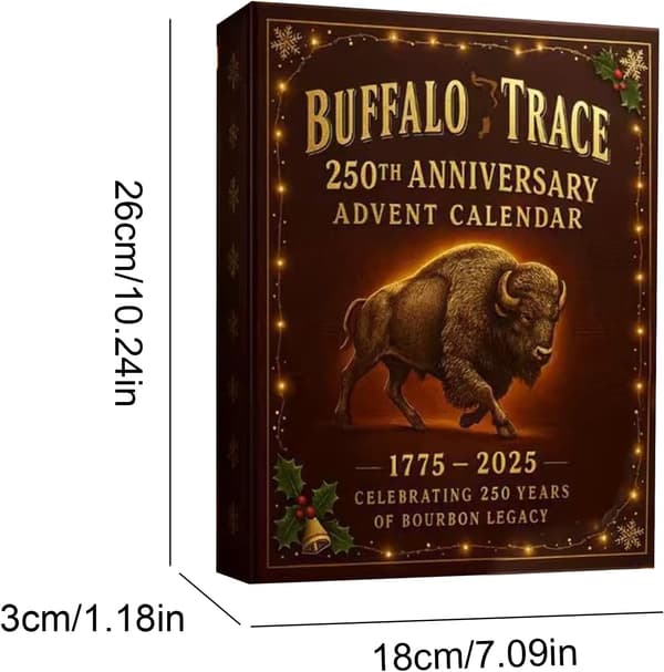 2026 3D Whiskey Adventskalender – 24-dagers nedtelling med juletrepynt E