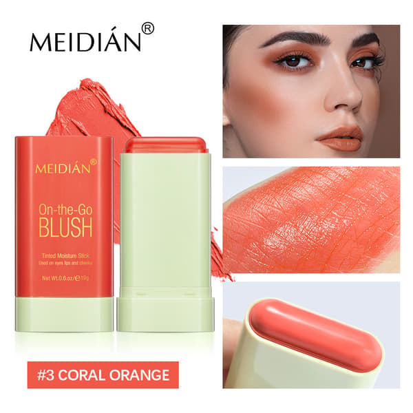 Solid Cream Blush, Bærbar Highlighter, Konturerende Blush Stick, Lysnende og Base Makeup 2