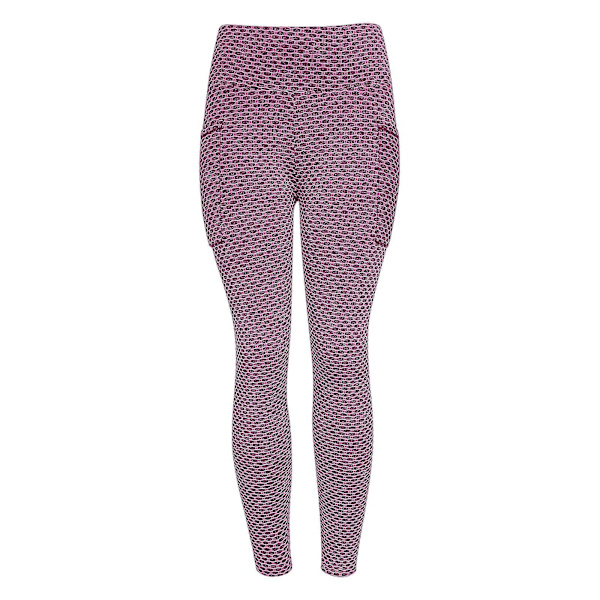 Tflycq Womens Stretch Yoga Leggings Fitness Löpgym Sport Full Längd Active Pants Pink M