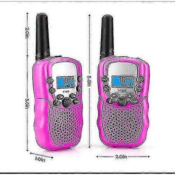 Walkie Talkie Set, Professionell Barn Walkie Talkie Radio, 8-kanals 1-3km Räckvidd