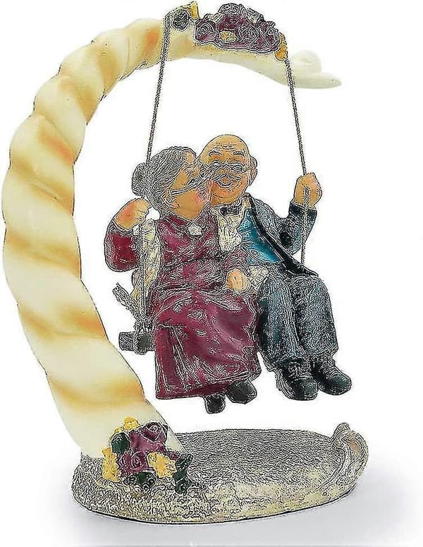 Bryllupsdag Par Figur - 40/50/60/70 års bryllupsdag