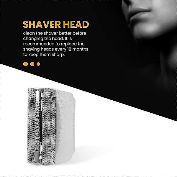 51S - Erstatningsbarberhoved kompatibelt med Braun Series 5 51S barbermaskine, sølv