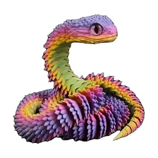 3D-printet slange fidget leketøy krystall fleksible ledd skrivebordsleker hjemmeinnredning perfekte gaver fo