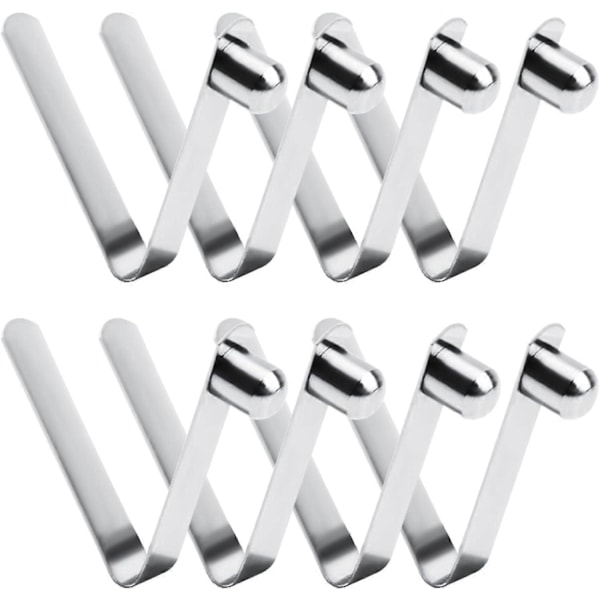 8 stk. fjederclips, 8 mm kajakfjederclips, trykknap fjederclips i rustfrit stål til campingpadle teltstang