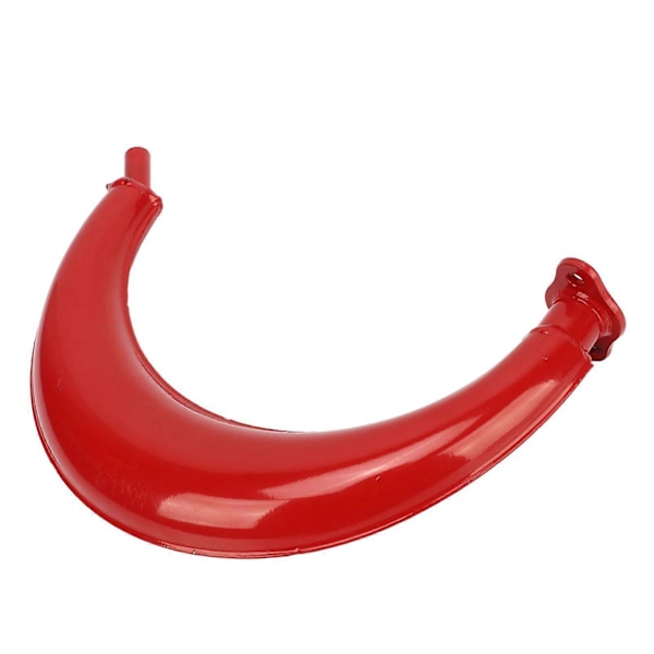 Udstødningspotte Rød Udstødningslyddæmper Rør Halvmåneform 40mm Erstatning for 49cc 60cc 66cc 80cc 2-taktsmotor