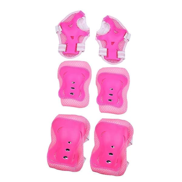 7 st/set Sport Skyddande Skydd Utrustning Set För Skateboard (rosa)