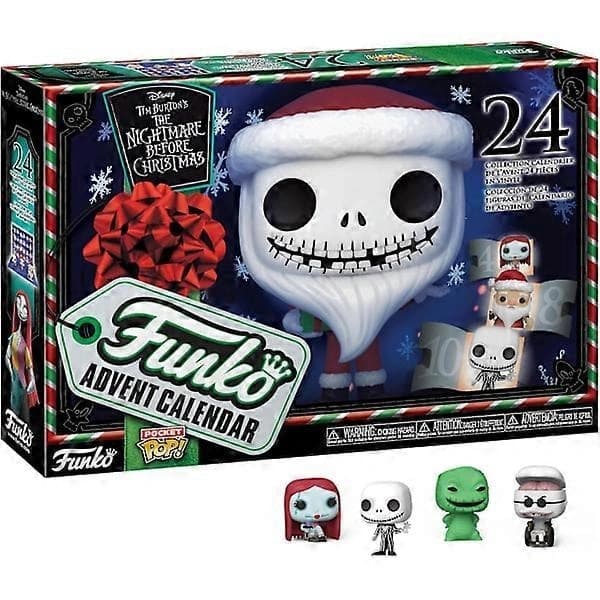 Nightmare Before Christmas Adventskalender, 24 lommer, med Pop! vinyl samlefigurer