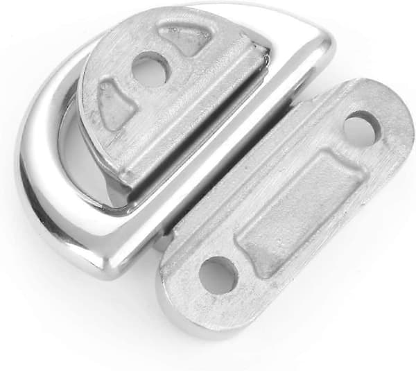 2 stk. 6 mm stål hardware surringsanker dæk rustfrit stål D-ring anker foldbart øje til marine ræling SUS316