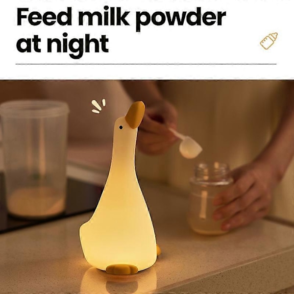 Kigger-Op And Natlampe Varmt Lys Øjenbeskyttelse Tryk Dæmpbar Bordlampe med Timer