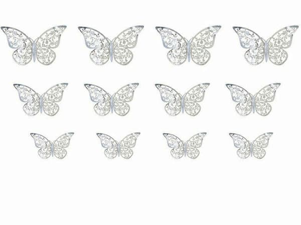 Ontto 3D Perhosseinätarra Irrotettava Seinätarrasetti