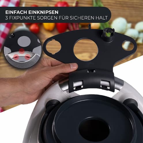 Denne foodprocessor opbevaringsholder rummer 5 tilbehørsdele og er velegnet til TM5 og TM6 processorer.