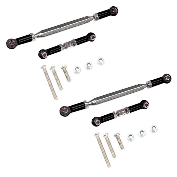 2X Justerbar styrstagslänk dragstång för MN D90 D99 MN-90 -45 1/12 RC Bil