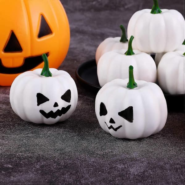 Pakke med 12 Mini Græskar Mini Græskar Efterårshøst Græskar Skum Græskar Halloween, Thanksgiving