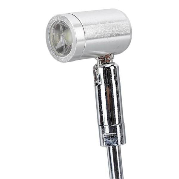 Stående Skabsspotlight LED Smykkevitrinespotlight Stående USB Drevet Aluminium Mini Spotlight Lampe til Kunst Maleri Sølv Naturligt Lys