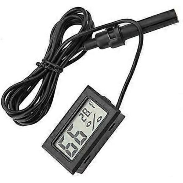Digitalt Termometer Hygrometer, Indbygget Mini Termometer med Ekstern Probe