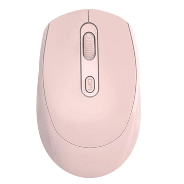 Trådløs Mus Optisk 2.4GHz Bluetooth Dual Mode USB-mus Høy Nøyaktighet 1600DPI Ergonomisk Design Datamus Rosa