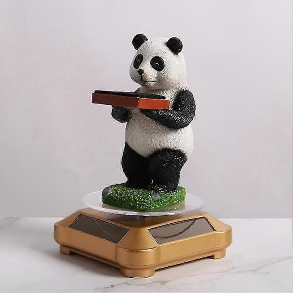 Heminredning Figurin Klockställ Sovrum Kontor Söt Panda Present Display Rack