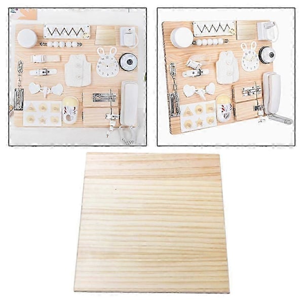 Aktivitetstavla DIY Leksak Sensorisk Leksak Lära Leksaker Finmotorik Busyboard för Pojkar Barn
