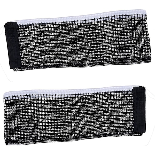Ping Pong Net 2 stk. Foldbart Ping Pong Net 180 * 14cm Sort Bordtennisnet til Foldbart Bord Konkurrencetræning