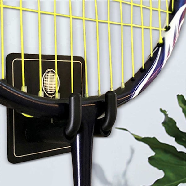 2 Stycken Väggmonterat Racketställ Rackethängare Krok Badmintonracket Krok