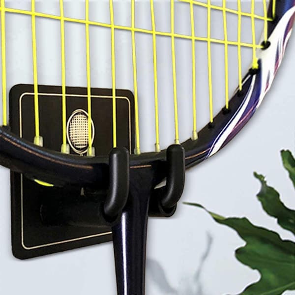 2 Styk Vægmonteret Ketsjerholder Ketsjerophæng Badmintonketsjer Krog