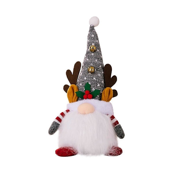 Julelampe Hjort med Lampe Rudolf Dukke Glødende Ansigtsløs Dukke Soveværelse Festival Gaver Julemandsindretning